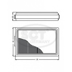 SCT фильтр воздушный SUZUKI Grand Vitara 1.6-2.0 16V 05-